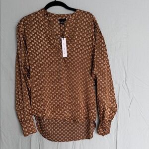 Sanctuary Brown Floral Blouse